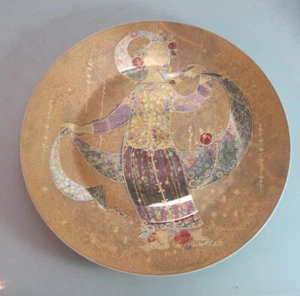 Plato de pared XXL Rosenthal 33 cm Björn Wiinblad Scheherazade oro ricamente decorado - Imagen 1 de 4