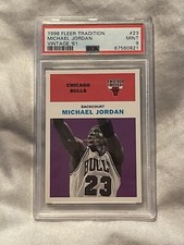 1998 Fleer Tradition Vintage '61 Michael Jordan #23 PSA 9 MINT