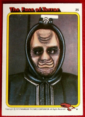 STAR TREK - MOVIE - Card #25 - THE FACE OF TERROR - TOPPS 1979 - Image 1 of 2