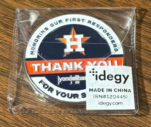 Houston Astros 2022 First Responders Night Metal Collectible Coin SGA - new/NIP - Picture 1 of 4