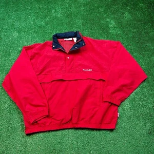 Chaqueta Reebok Vintage Para Hombre Grande Roja Pullover Cortavientos Informal Aire Libre Adulto - Imagen 1 de 13