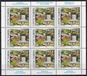 Yugoslavia 1989 Yvert 2248/49 Mini Hojas Flora MNH VF - Imagen 1 de 2