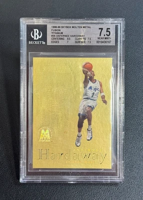 Skybox Anfernee Hardaway 1998 fusión de metal fundido titanio sin serie # BGS 7,5 Foto 1 de 2