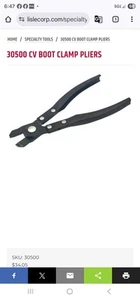 Lisle 30500 Low Profile Clamp Plier. Made In USA. - Bild 1 von 5