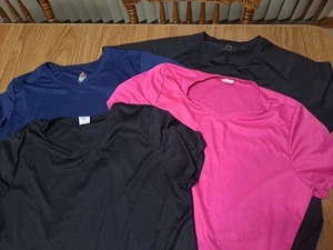 Hanes Sport Cool Dri Fit Kurzarmshirt feuchtigkeitsableitend Damen 4er Set 2XL - Bild 1 von 14