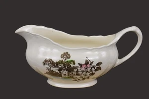 BOTE DE SALSA VINTAGE J&G MEAKIN INGLÉS STAFFORDSHIRE OLDE AVON DALE DESCONTINUADO - Imagen 1 de 11