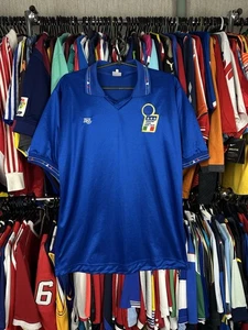 ITALY ITALIA NATIONAL TEAM 1990 80s 90s HOME FOOTBALL SHIRT JERSEY TRO SIZE L - Picture 1 of 7