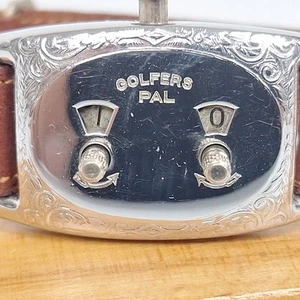 Registratore di punteggi vintage Borm Mfg Golfers Pal per polso 7" intorno o più piccolo - Foto 1 di 11