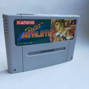 Power Athlete pre-owned Nintendo Super Famicom SFC SNES Tested - Picture 1 of 8