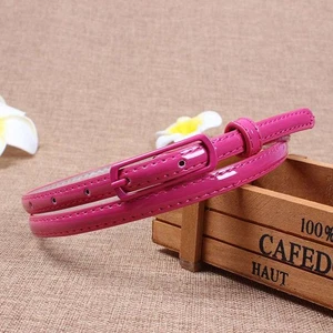 Cintura moda fine donna versatile colore caramella sottile fibbia decorazione - Foto 1 di 17
