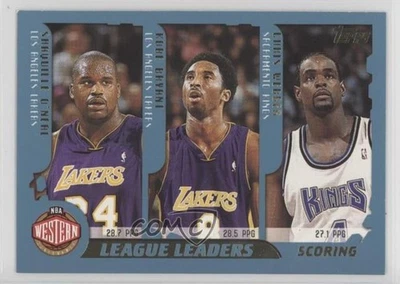 2001 Topps League Leaders Shaquille O'Neal Kobe Bryant Chris Webber Vince Carter - Image 1 of 2
