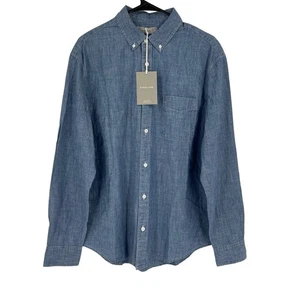 Everlane The Relaxed Organic Chambray Shirt Blau Größe M Neu mit Etikett - Bild 1 von 6
