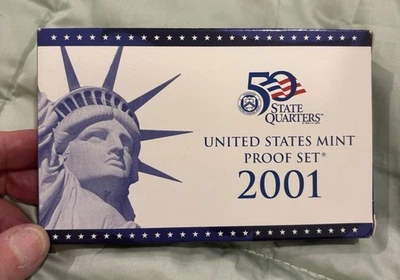 2001-S United States Mint 10 Coin Proof Set With COA - Image 1 of 4