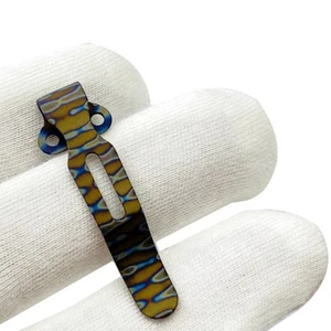 Clip de bolsillo de titanio para cuchillo plegable Benchmade 535 Bugout hágalo usted mismo accesorio para hacer - Imagen 1 de 6