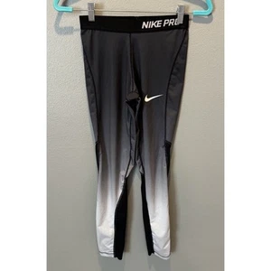 Nike Pro Hypercool Tights Women's XL Black White Ombre - Picture 1 of 5