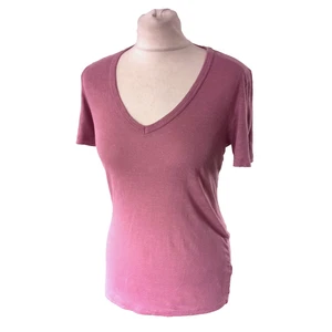 Marant Etoile 100% Linen Kranger Tee Shirt S/S Labelled S V Neck T-Shirt - Picture 1 of 10