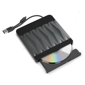 External CD/DVD Drive for Laptop USB 3.0 CD ROM Burner Slim Portable CD Reade... - Picture 1 of 6