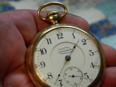 Scarce 18s Illinois, Inter-State Chronometer  Runs Great, - Image 1 of 4