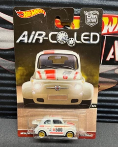 HOT WHEELS POP CULTURE 60'S FIAT 500D MODIFICADO AIR COOLED REAL RIDERS METAL - Picture 1 of 7