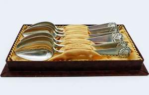 6 Antike Kaffeelöffel von 1867 in Silber mit Meistermarke - Bild 1 von 4