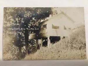 postal RPPC, COMEDOR DE LA CROIX, NUEVO TRENTON, EN INDIA 1908 - Imagen 1 de 2
