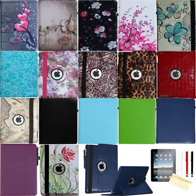 For iPad 10th 9th 8th 7th Pro 6th 5th Generation Rotating Smart Case Cover Stand - Image 1 of 4