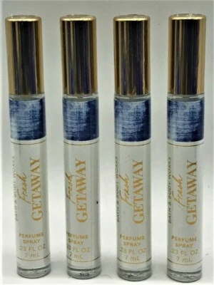 4 FRESH GETAWAY Travel Purse Size Mini Perfume Spray 0.23 oz BATH & BODY WORKS - Image 1 of 3