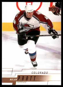 2000-01 Upper Deck #272 Nolan Pratt Colorado Avalanche Hockey Card - Picture 1 of 2