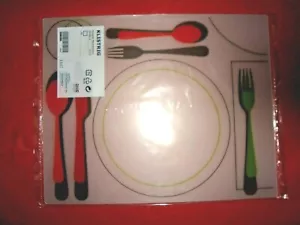 4 manteles individuales IKEA ajustes correctos KLISTRIG 11 x 14" mesa de cocina para niños aprendizaje - Imagen 1 de 5