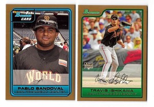2006 Bowman GOLD Draft Picks & Prospects - SAN FRANCISCO GIANTS Team Set