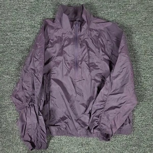 Athleta Jacket Womens Medium Purple Grace Half Zip Top Nylon Running Windbreaker - Picture 1 of 13