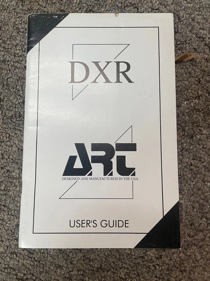 ART DXR User's Guide - Image 1 of 1