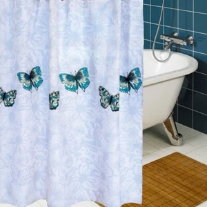 Duschvorhang Schmetterling Muster Bad Vorhang Form Beweis Heim Ländlich Stil - Bild 1 von 11