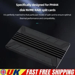 NVME M.2 MKEY SSD RAID Expansion Cad with Heatsink All Aluminum Split Card - Afbeelding 1 van 11