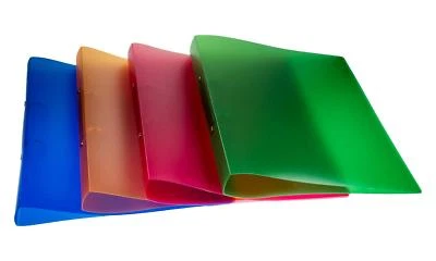 TSI SCHREIBWAREN 4x Ringbuch / für DIN A4 / 33mm / 2-Ringe / aus PP / 4 verschiedene Farben