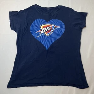 Oklahoma City OKC Thunder NBA Women’s T-shirt L Basketball View Measurements - Picture 1 of 12