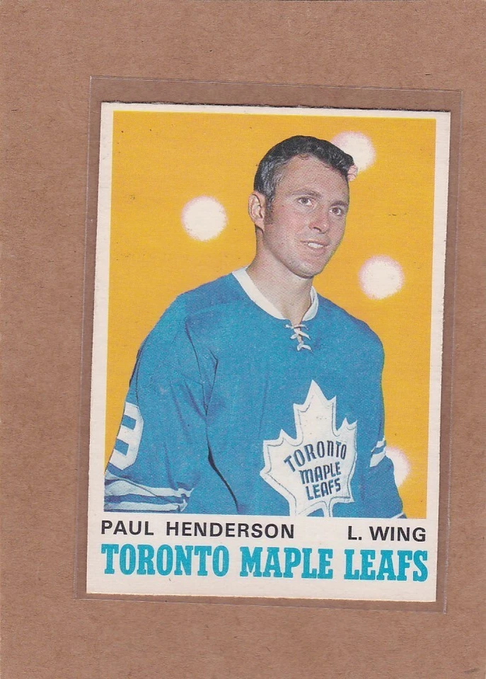 1970-71 O PEE CHEE HOCKEY PAUL HENDERSON #217 MAPLE LEAFS NM/NM+ *A29930 - Image 1 of 1