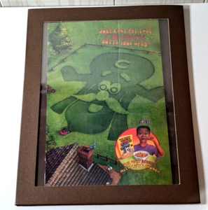 Cap'n Crunch Framed Laminated Cereal Ad - Vintage 90s Breakfast Decor - Retro Fo - Picture 1 of 6
