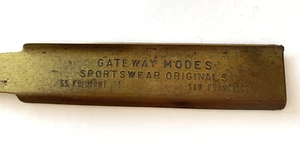 Vtg Letter Opener Mid Century Gateway Modes Sportswear San Francisco Fremont CA - Picture 1 of 4