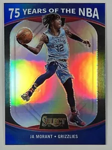 Ja Morant 2021-22 Panini Select - 75 años de la NBA #54 Memphis Grizzlies - Imagen 1 de 2