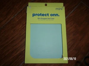 Protect Onn. One  LIGHT Aqua  BLUE Slim Rugged Gel Case Ipad Mini 4th/5th Gen - Picture 1 of 2
