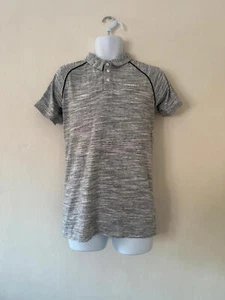 McKenzie Size S Cotton Polo Shirt Grey Marled Smart Athleisure Style - Picture 1 of 12