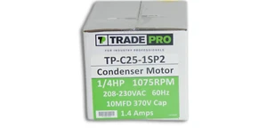 AC Kondensator Lüftermotor 1/4 PS 1075 U/min 208 230 Volt 2 Geschwindigkeiten Multi PS passend für jeden AC - Bild 1 von 5