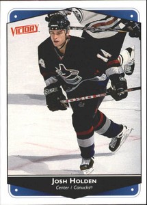 1999-00 UD Victory Canucks Hockey Card #295 Josh Holden