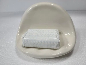 Vintage Beige Almond Ceramic Soap Dish Tray Holder Shower Classic Color 006 Bone - Picture 1 of 24