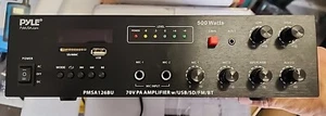 Pyle PMSA126BU Wireless Bluetooth Public Address Amplifier Recvr 500W FOR PARTS - Picture 1 of 5