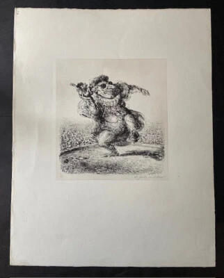 A. Paul Weber Lithographie "Ein Student wird gefeuert" - Bild 1 von 4