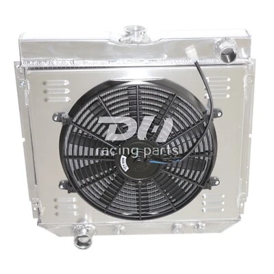 Ventiladores de cubierta de radiador de aluminio #339 4 filas para Mustang 1969-70/1970-77 Maverick V8 Foto 1 de 4