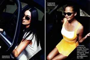 Gafas de sol Marchon Eyewear 2010 Chrissy Teigen 7 páginas anuncio de revista - Imagen 1 de 4