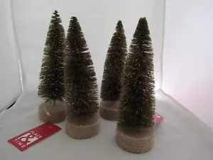 Bottle brush Tree Brown / Bronze Color 8.5" tall 4pc NEW Place & Time Christmas - Picture 1 of 8